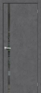 Межкомнатная дверь Браво-1.55 - Slate Art/Mirox Grey