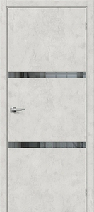 Межкомнатная дверь Браво-2.55 - Look Art/Mirox Grey