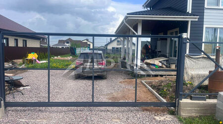 Каркас откатных ворот - п. Тайцы 2