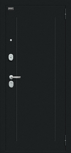 Дверь металлическая Флэш Kale Букле черное/Off-white