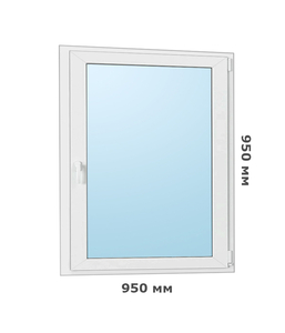 Окно ПВХ Forte 58 - 950x950 мм
