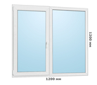 Окно ПВХ REHAU BLITZ - 1200x1200 мм