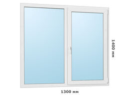 Окно ПВХ REHAU BLITZ - 1300x1400 мм
