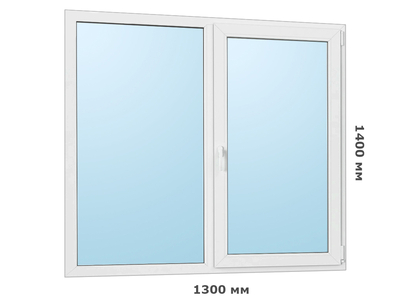 Окно ПВХ REHAU BLITZ - 1300x1400 мм