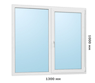 Окно ПВХ REHAU GRAZIO - 1300x1000 мм