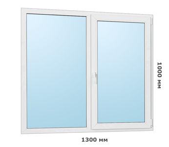 Окно ПВХ REHAU GRAZIO - 1300x1000 мм
