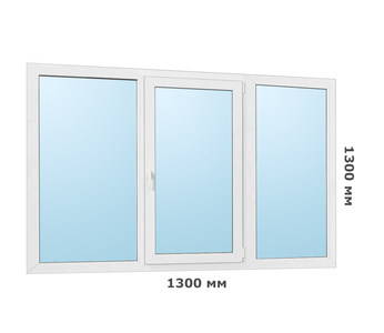 Окно ПВХ REHAU GRAZIO - 1300x1300 мм