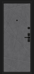 Дверь металлическая Кьюб Лунный камень/Slate Art