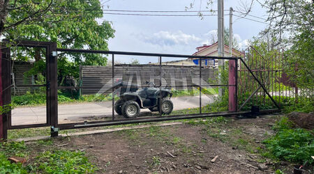 Каркас откатных ворот - д. Клопицы 1