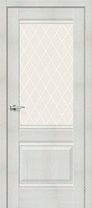 Межкомнатная дверь Прима-3 - Bianco Veralinga/White Сrystal