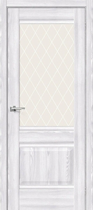 Межкомнатная дверь Прима-3 - Riviera Ice/White Сrystal