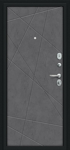 Дверь металлическая Граффити-5 Букле черное/Slate Art